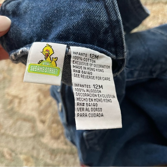Sesame Street Elmo Vintage Character Overalls Cotton 12 Months 90’s Baby - Picture 6 of 6